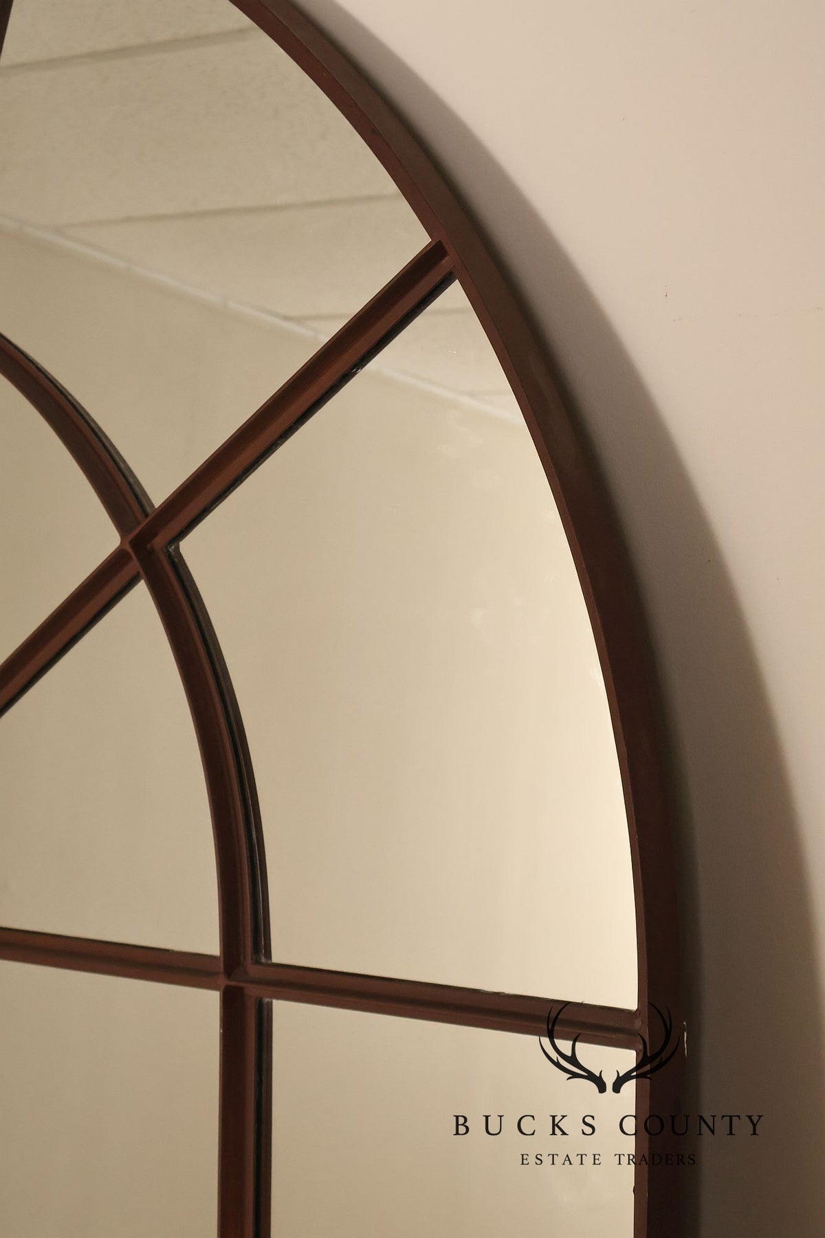 Restoration Hardware Large Palladian Iron Panel Mirror 108" x 56"