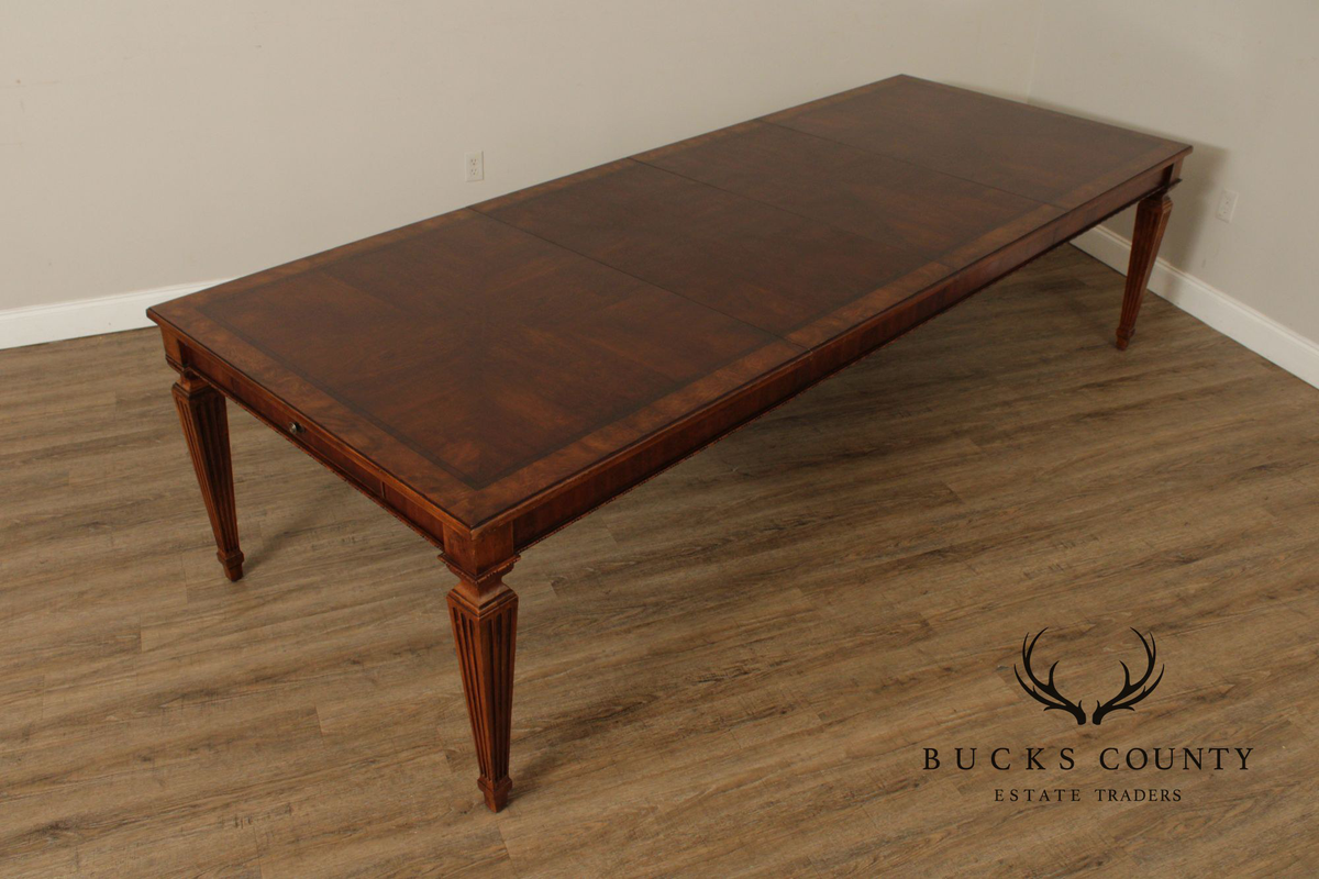 Ethan Allen 'Townhouse' Extendable Parquetry Dining Table
