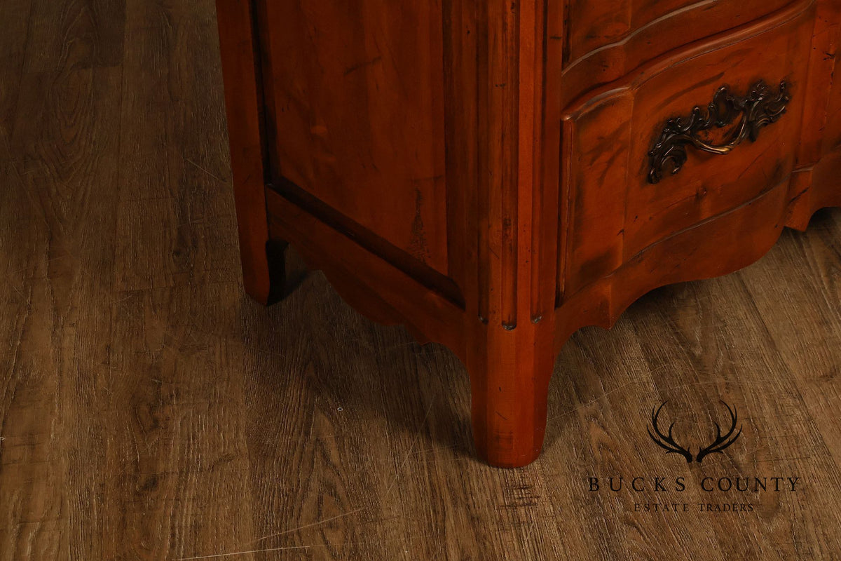 Century Furniture French Provincial Style Marble Top Chest
