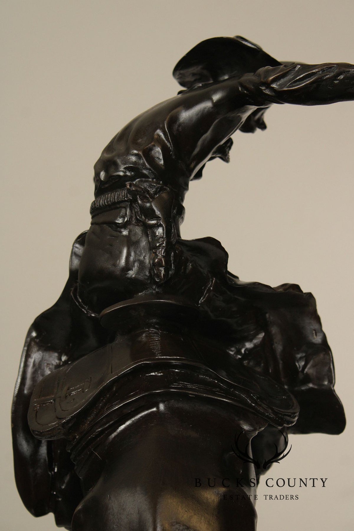 Frederic Remington Bronze Statue, 'Bronco Buster'
