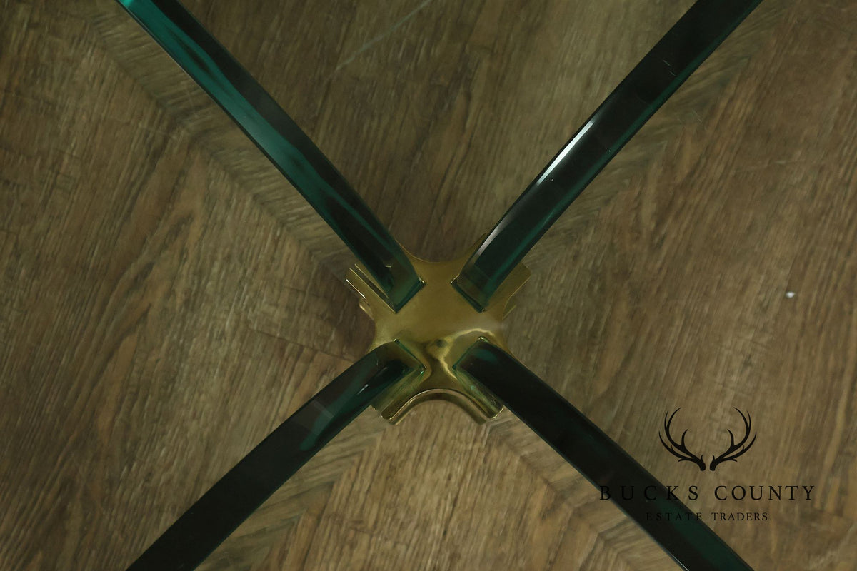 Post-Modern Glass Top Coffee Table