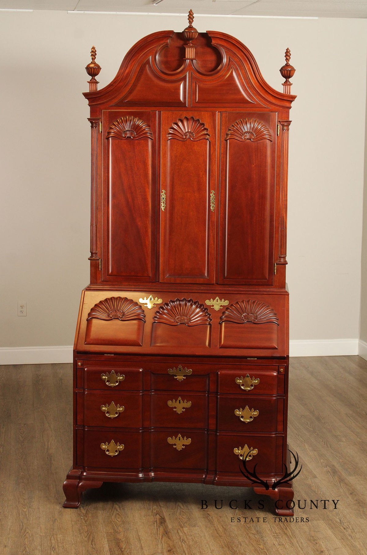 Kindel Winterthur Reproduction Mahogany Secretary Desk