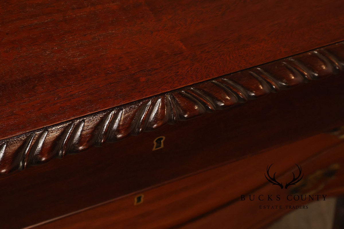 Vintage Chippendale Style Mahogany Sideboard Buffet