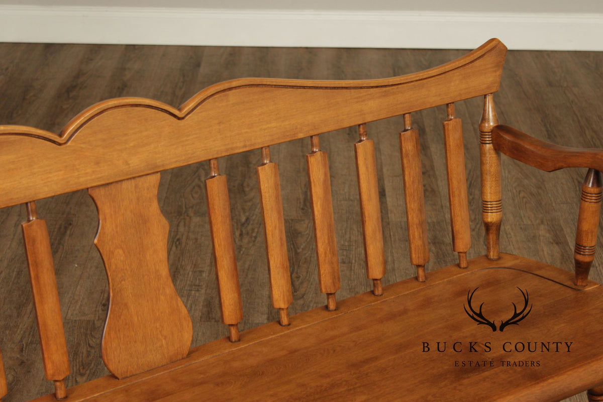 American Colonial Style Maple Bench