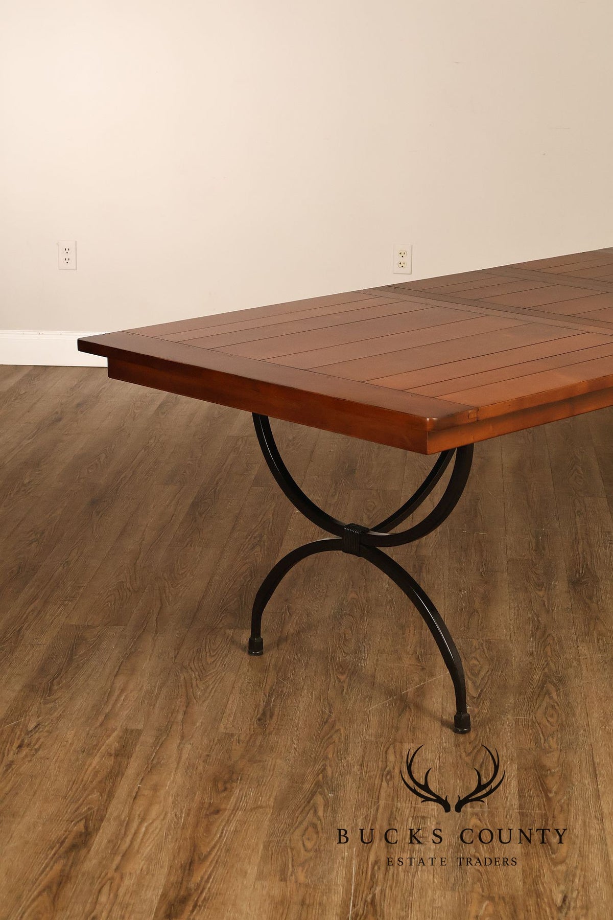Charleston Forge Wrought Iron Expandable Dining Table