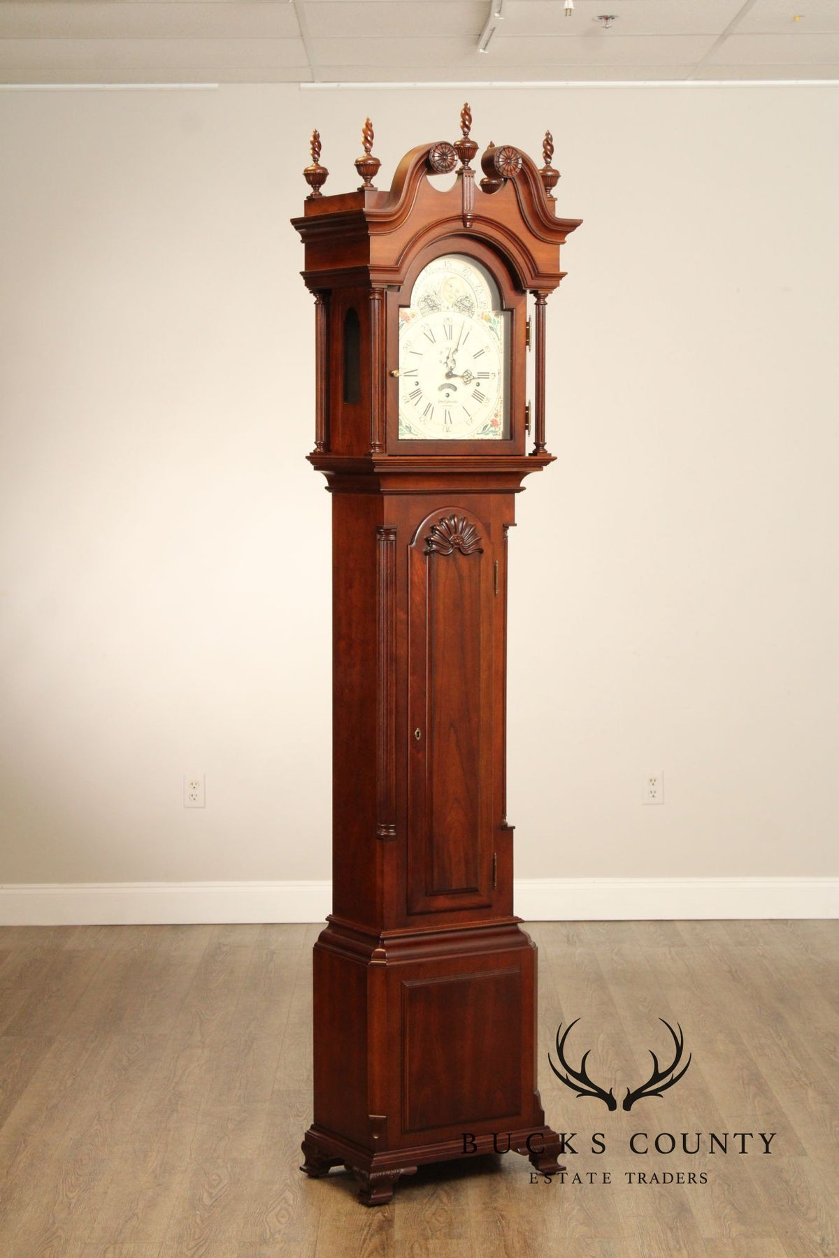 Sligh John Goddard Cherry Newport Grandfather Clock