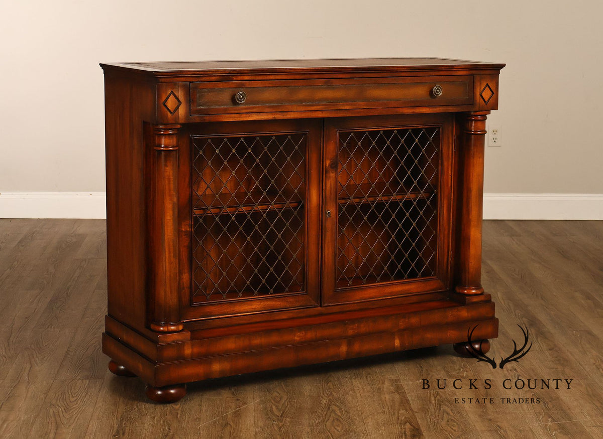 John-Richard Regency Style Leather Top Server Cabinet
