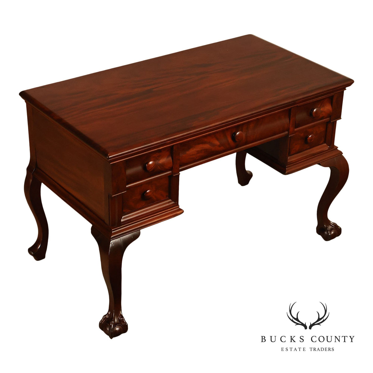 Antique John Wanamaker Mahogany Writing Desk