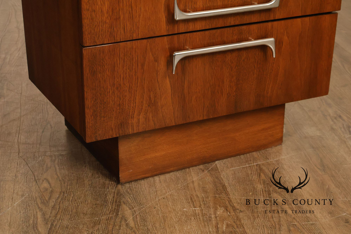 Craft Associates Mid Century Modern Walnut Nightstand