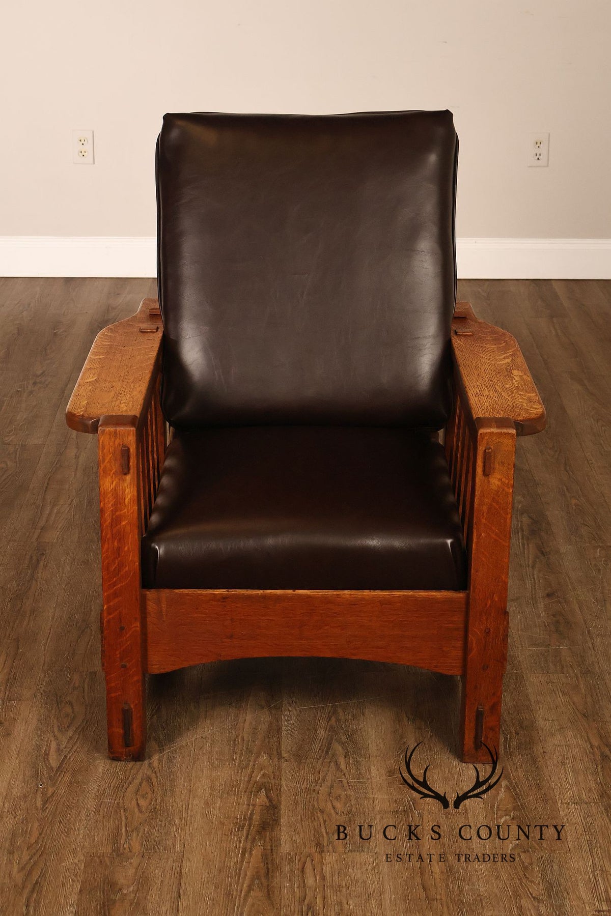 Antique Harden Arts & Crafts Oak Morris Chair