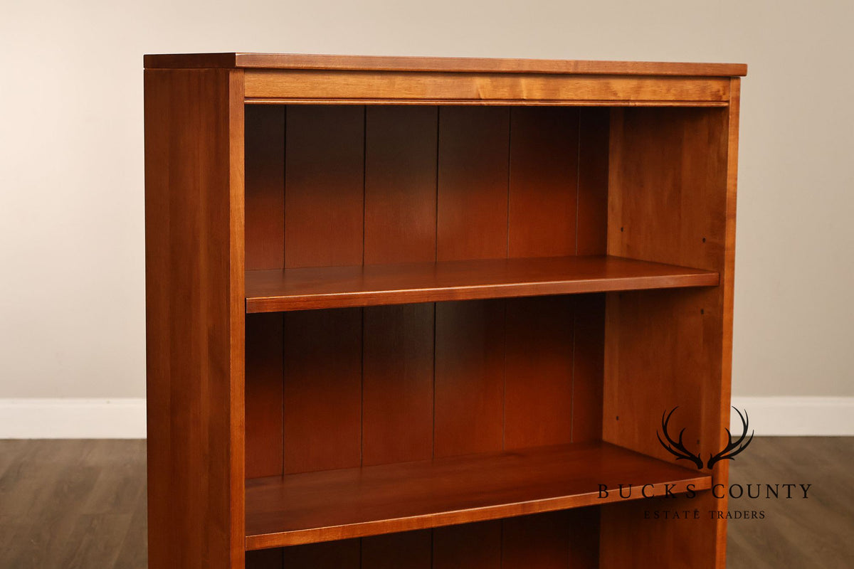 Ethan Allen 'Country Colors' Pair Of Maple Open Bookcases