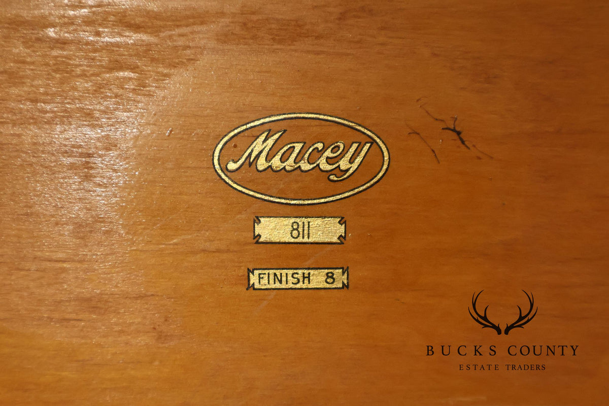 Macey Antique Oak Three Section Barrister Bookcase