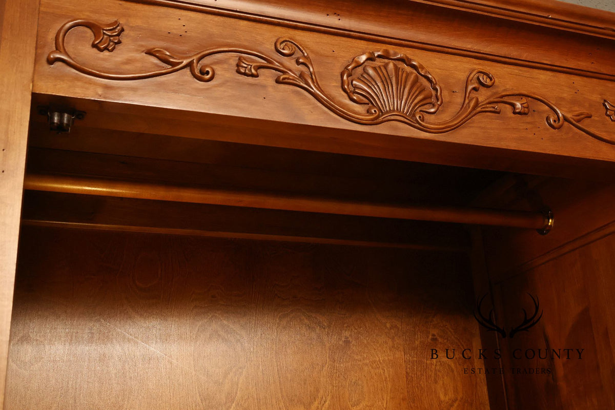 Ethan Allen 'Legacy' French Country Style Maple Armoire