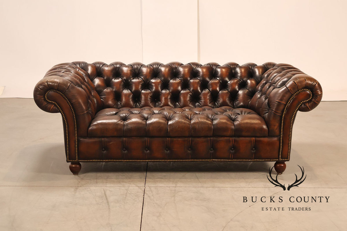Hancock & Moore Leather Chesterfield Sofa