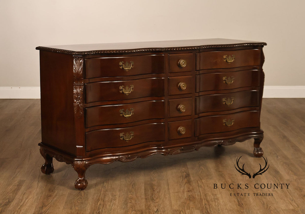 H. Feldenkreis Philadelphia Custom Mahogany Serpentine Front Dresser