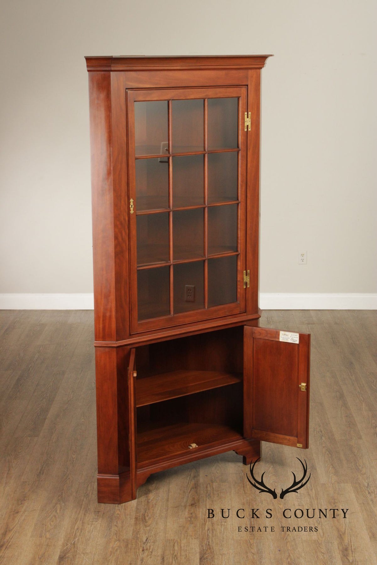 Henkel Harris Cherry Corner Cabinet