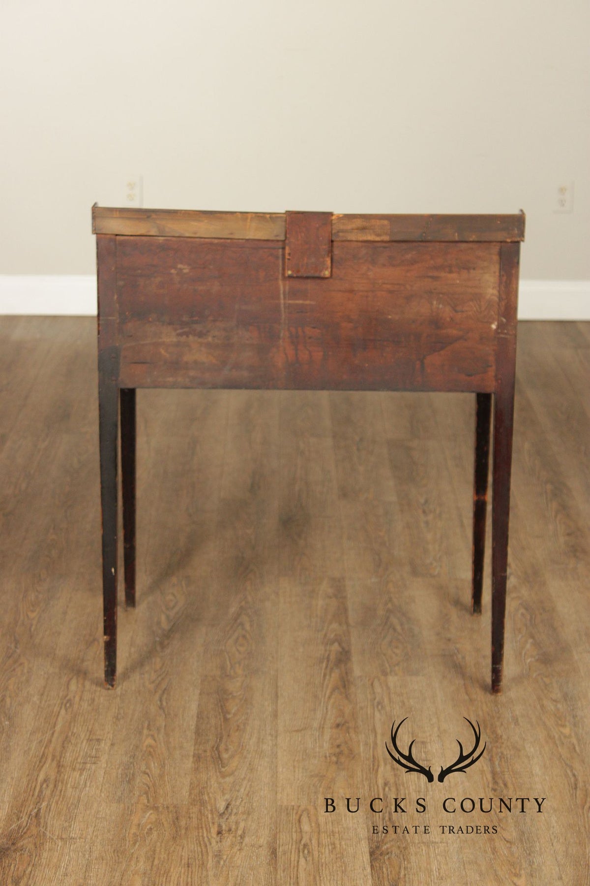 Antique Country Sheraton Slant Front Clerk’s Desk