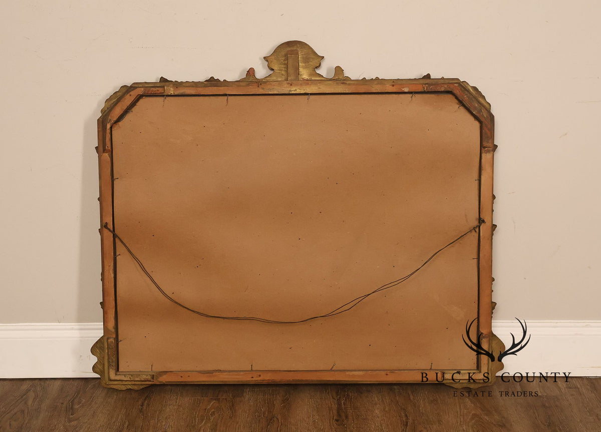 Rococo Revival Giltwood Beveled Wall Mirror