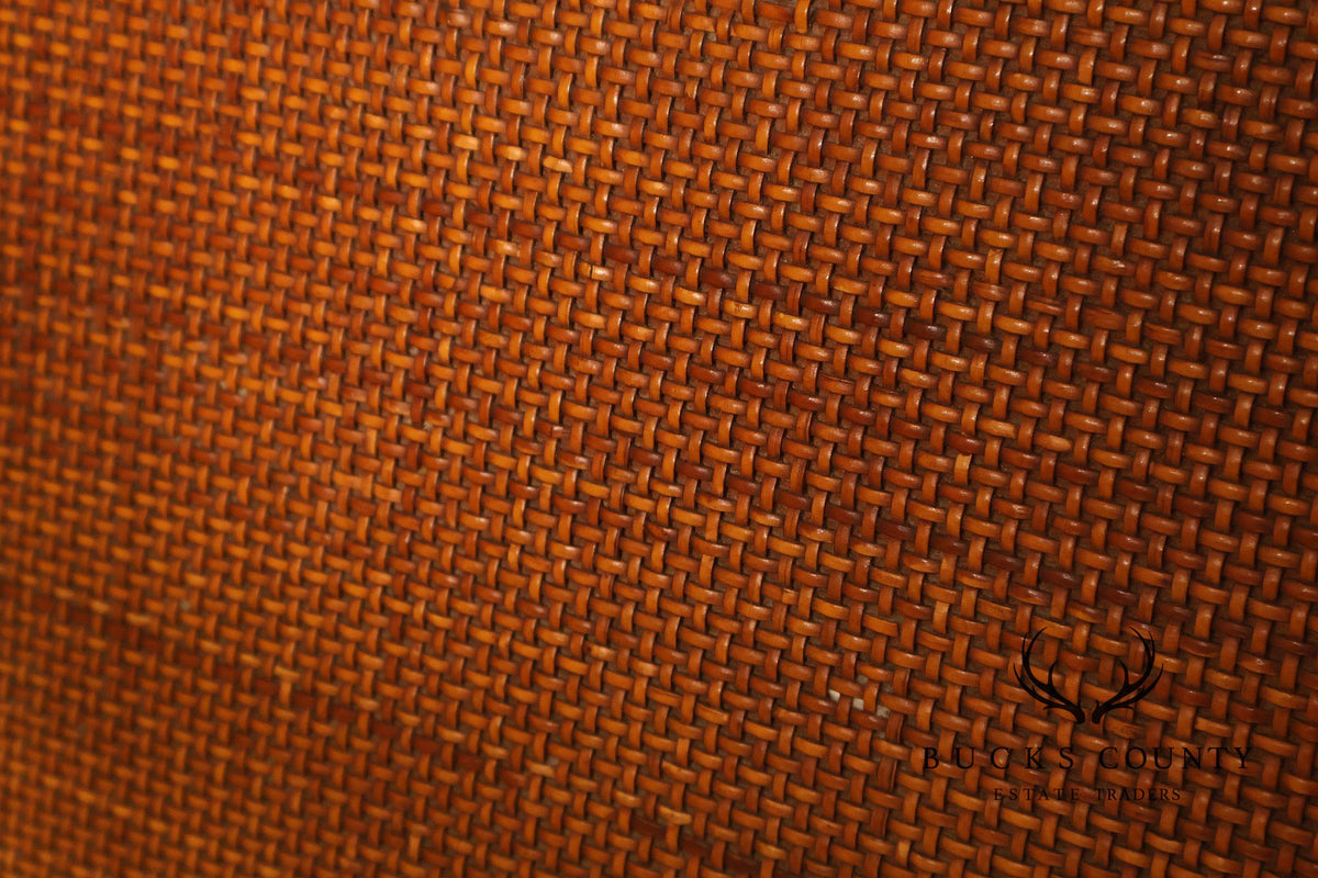John Widdicomb Mid Century Modern Caned King Size Headboard