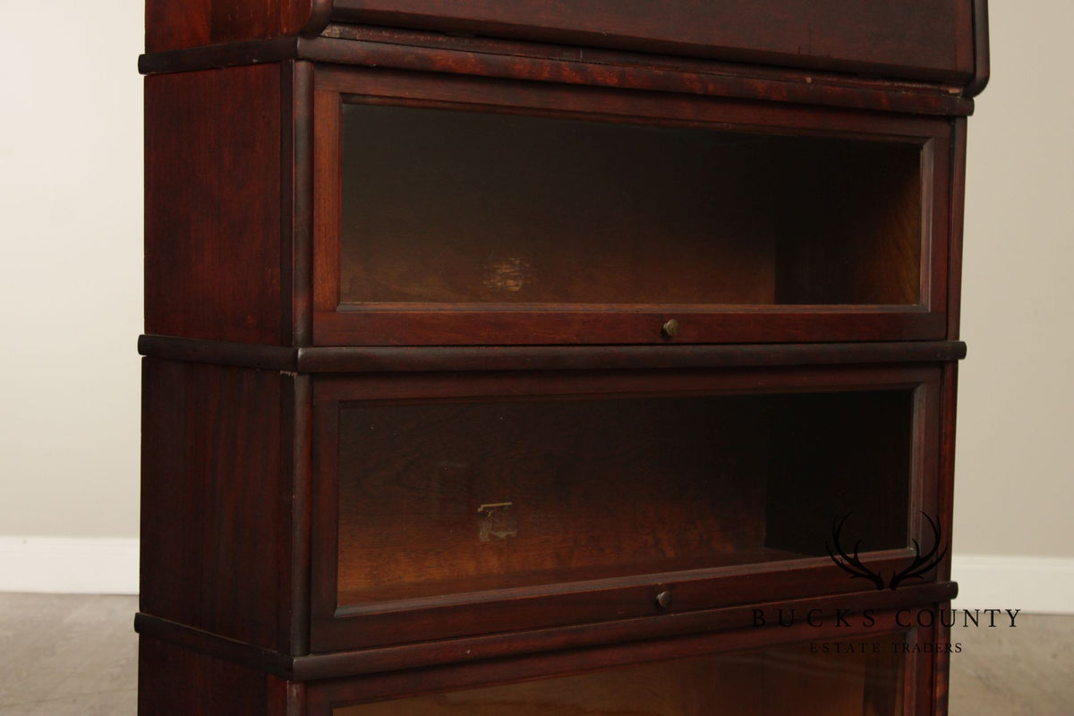 Hale Mahogany Barrister Secretary Bookcase With Desk