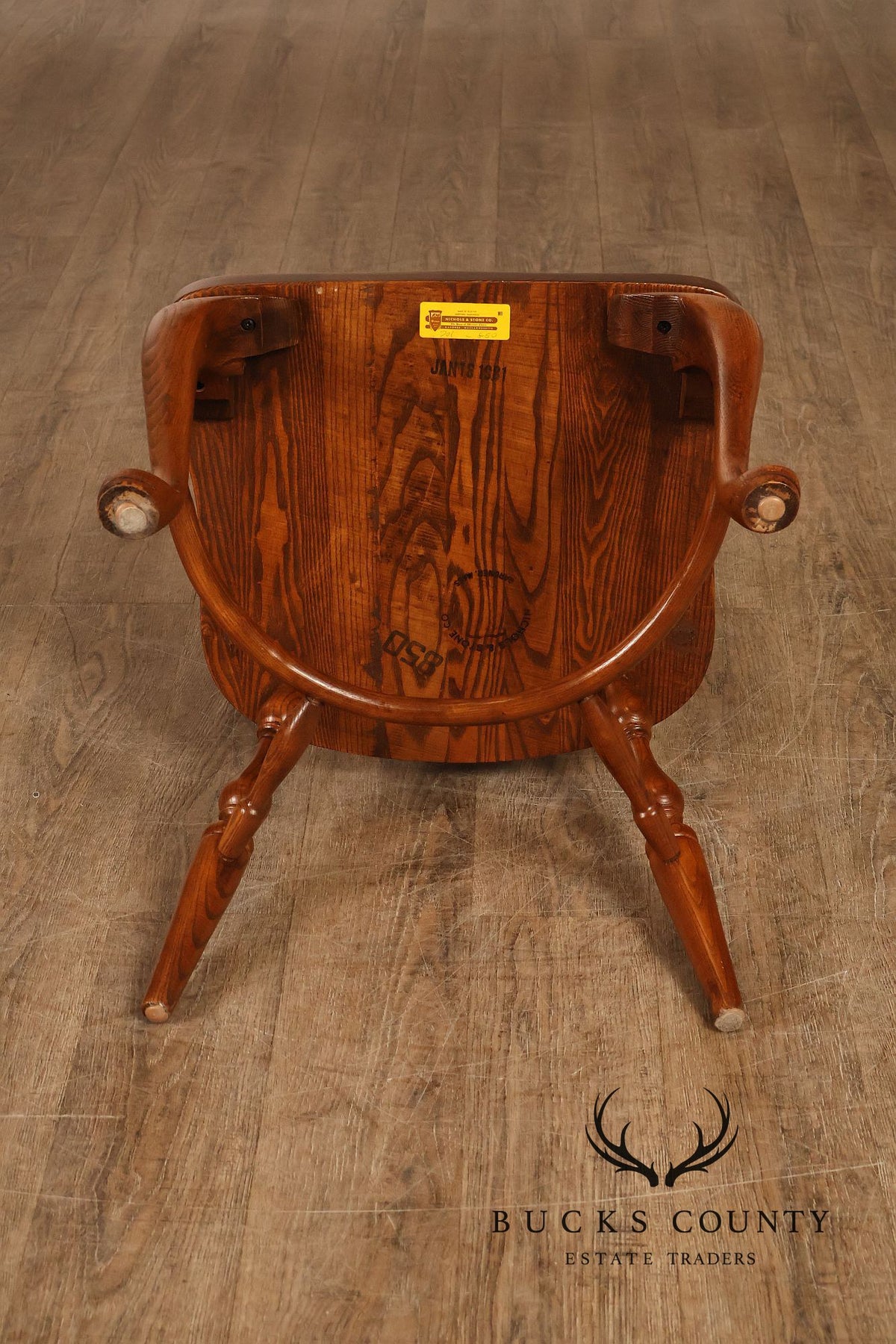 Nichols & Stone Set Of Four Windsor Dining Chairs