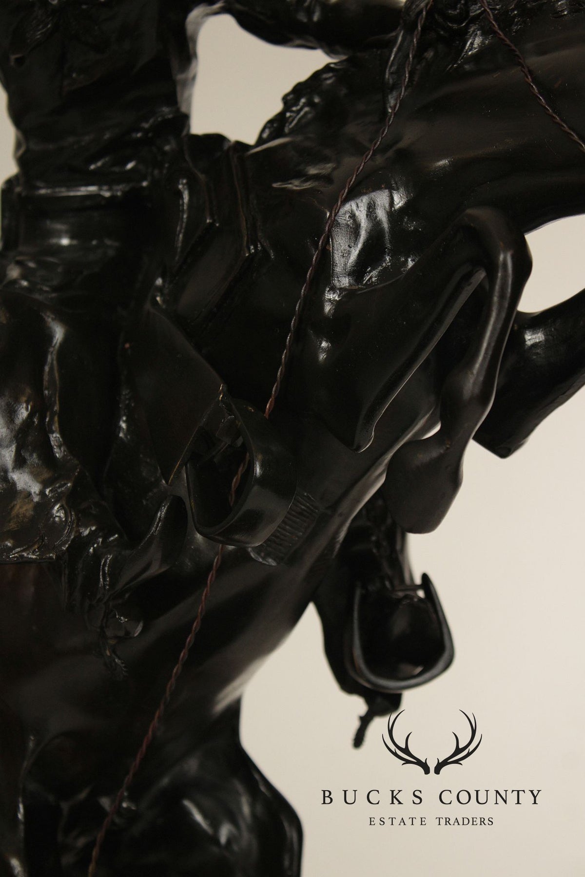 Frederic Remington Bronze Statue, 'Bronco Buster'