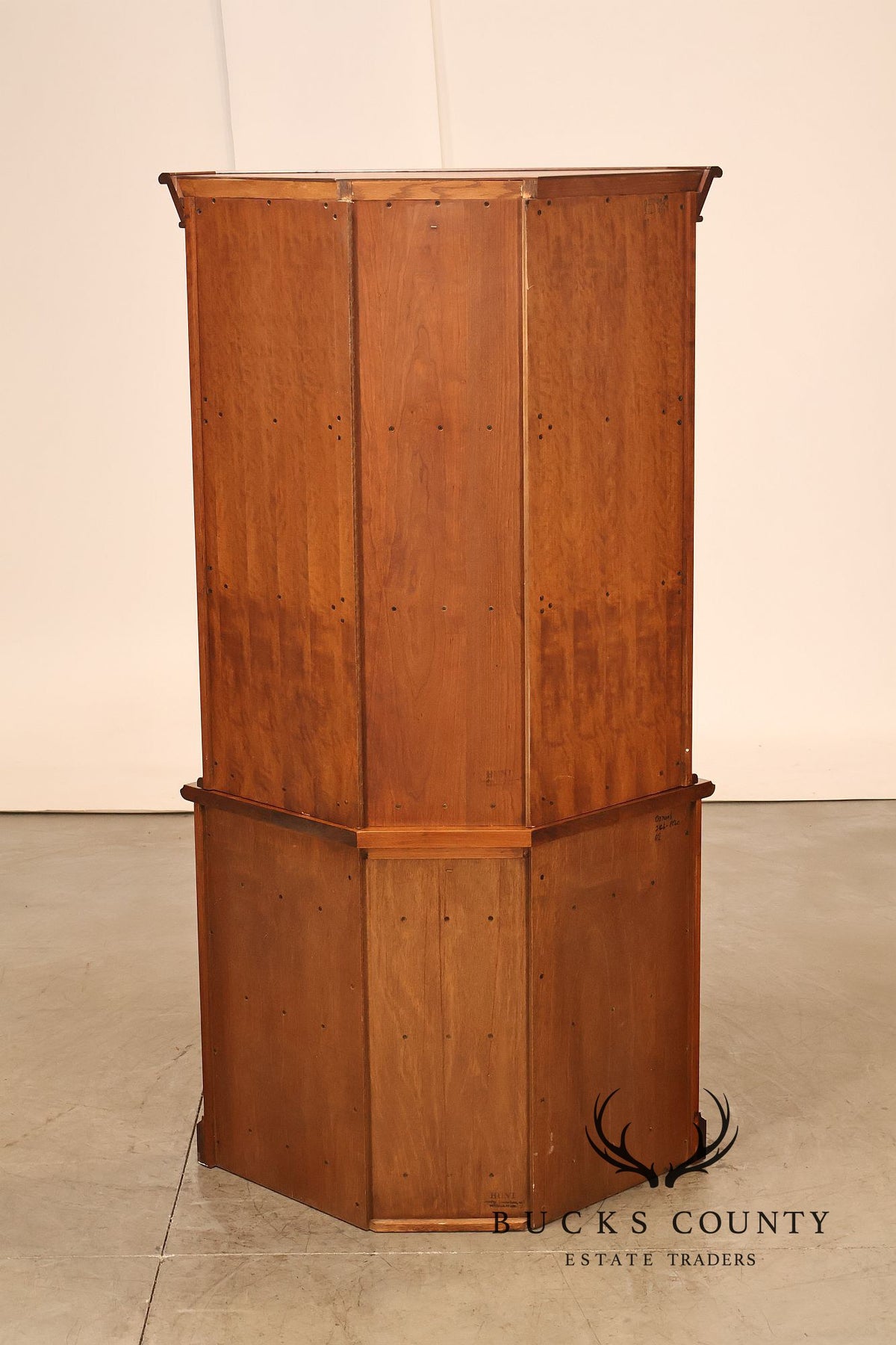 Hunt Country Furniture Cherry Corner Cabinet With Beveled Glass Doors