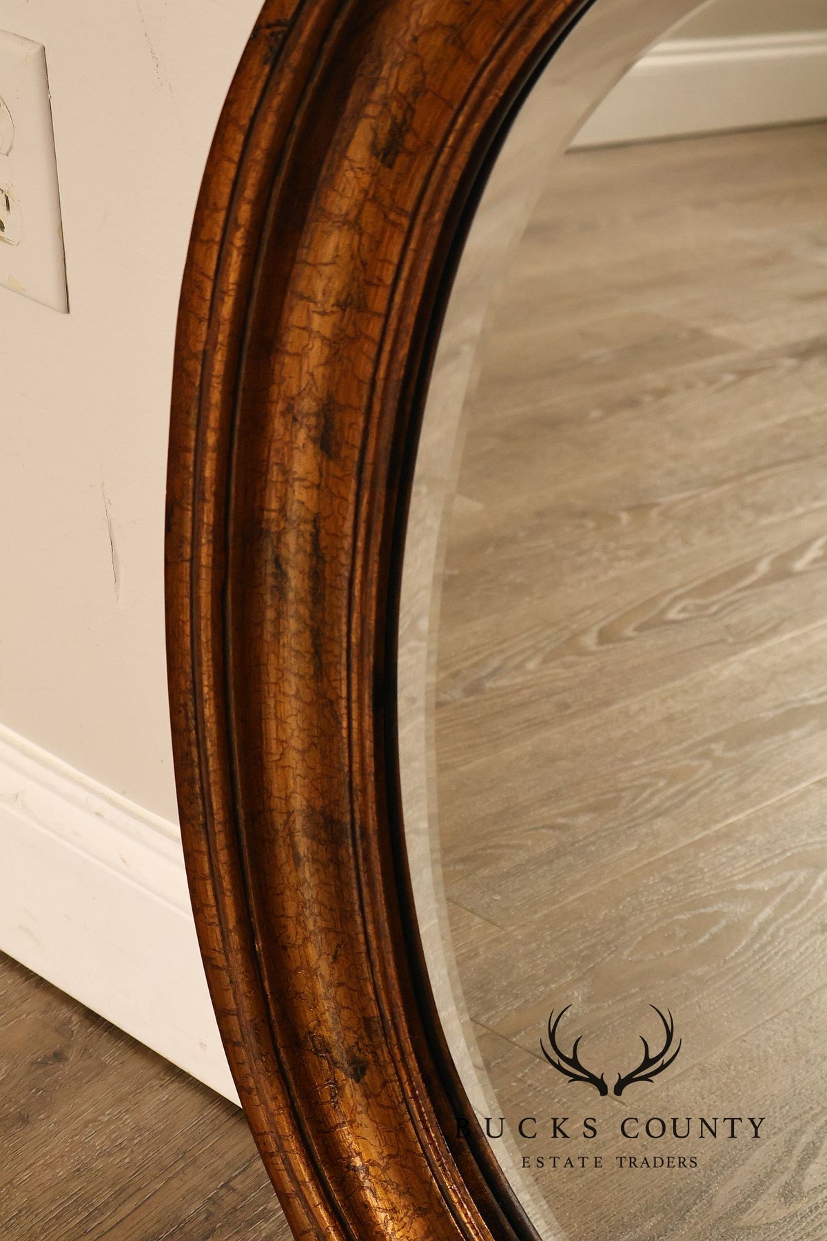 Carolina Mirror Oval Giltwood Wall Mirror