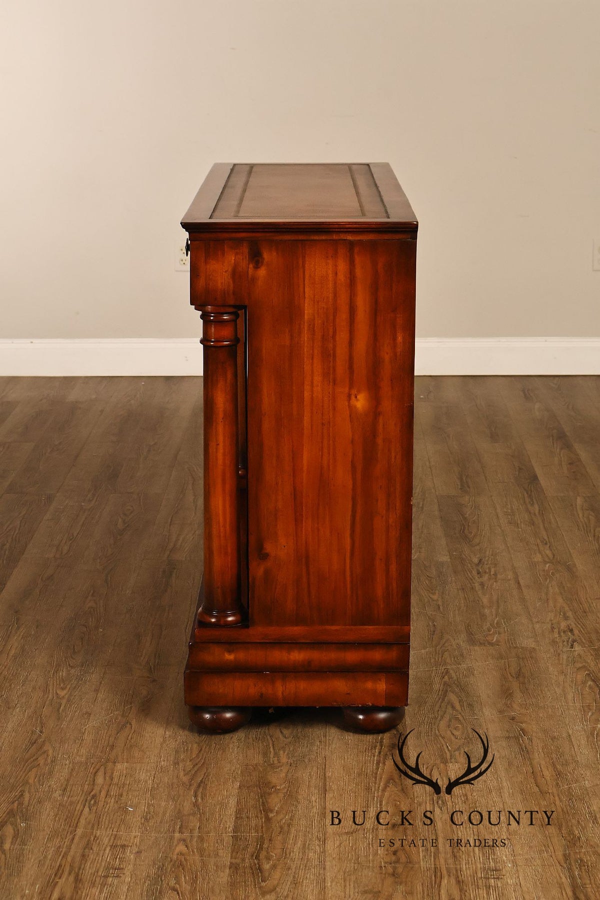 John-Richard Regency Style Leather Top Server Cabinet