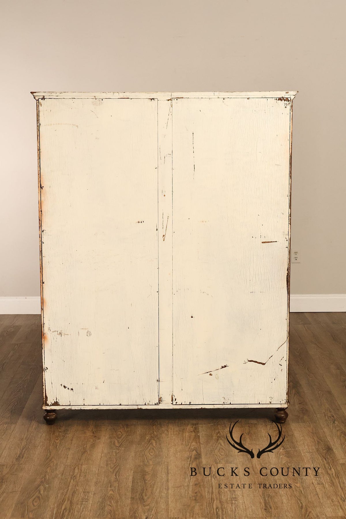 Arts and Crafts Antique Oak and Leaded Glass Bookcase