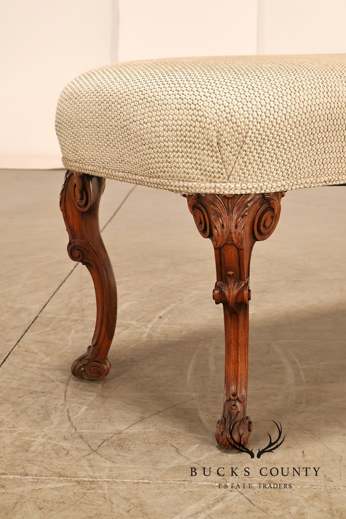 Italian Provincial Style Carved Bench