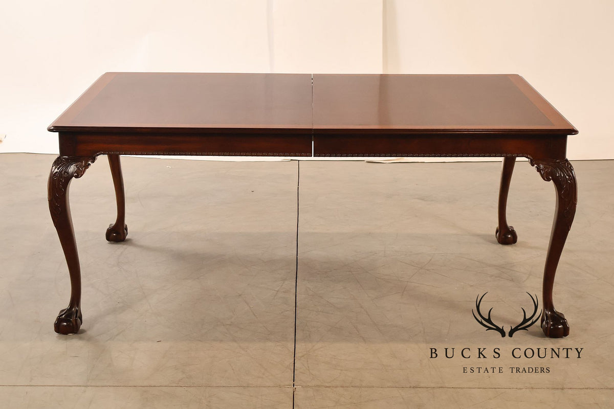 Stickley Chippendale Style Mahogany Expandable Dining Table