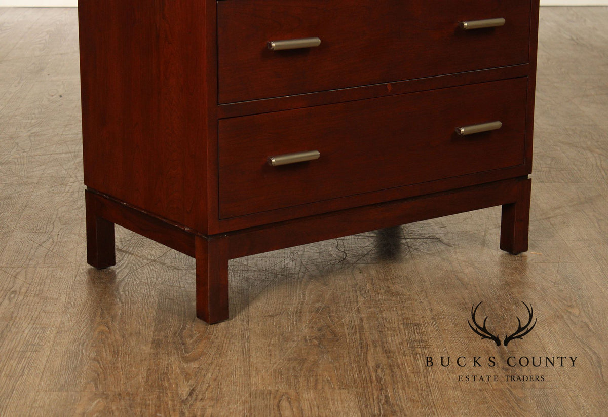 Pair Of Stickley Metropolitan Collection Cherry Nightstands