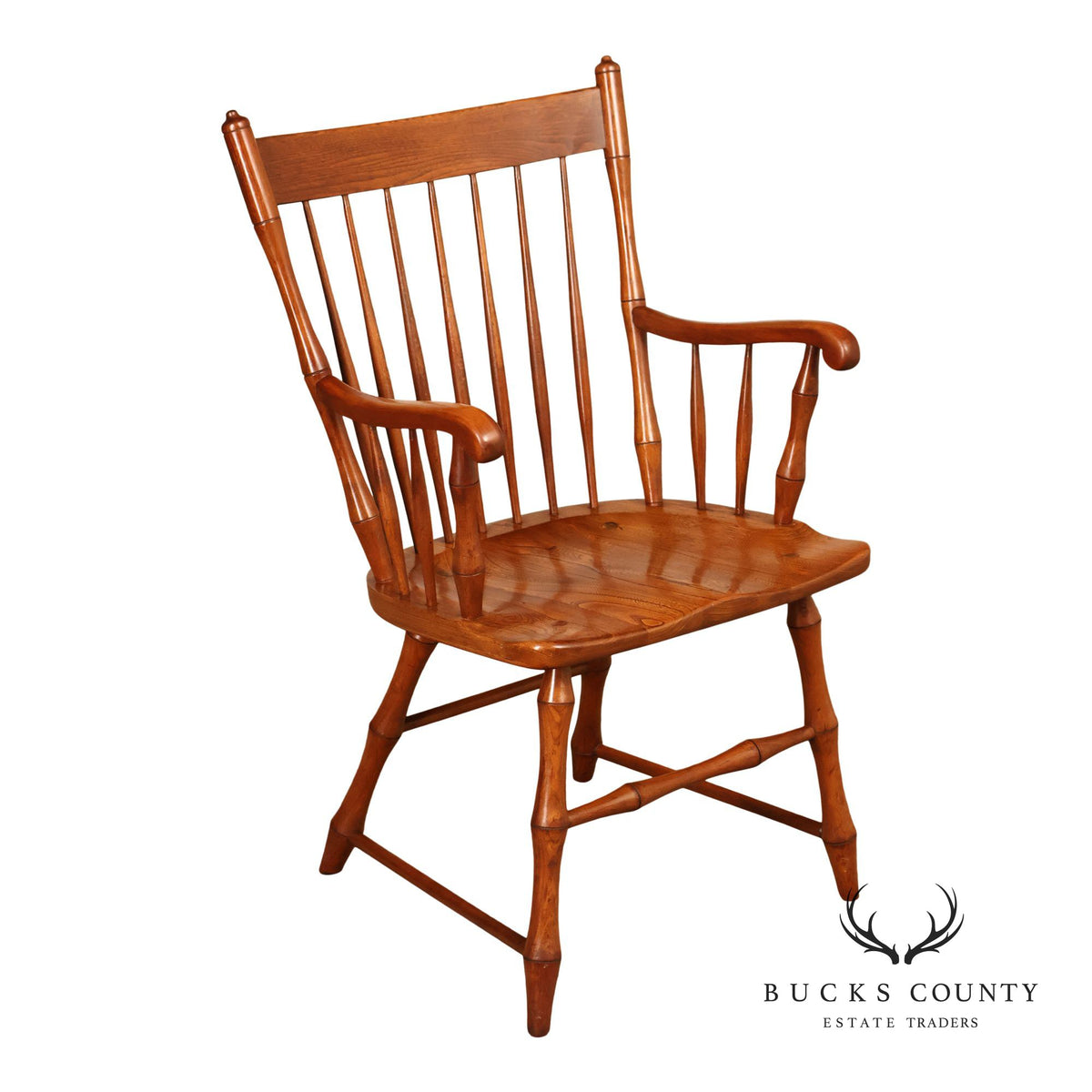 Harden Oak and Cherry Windsor Armchair