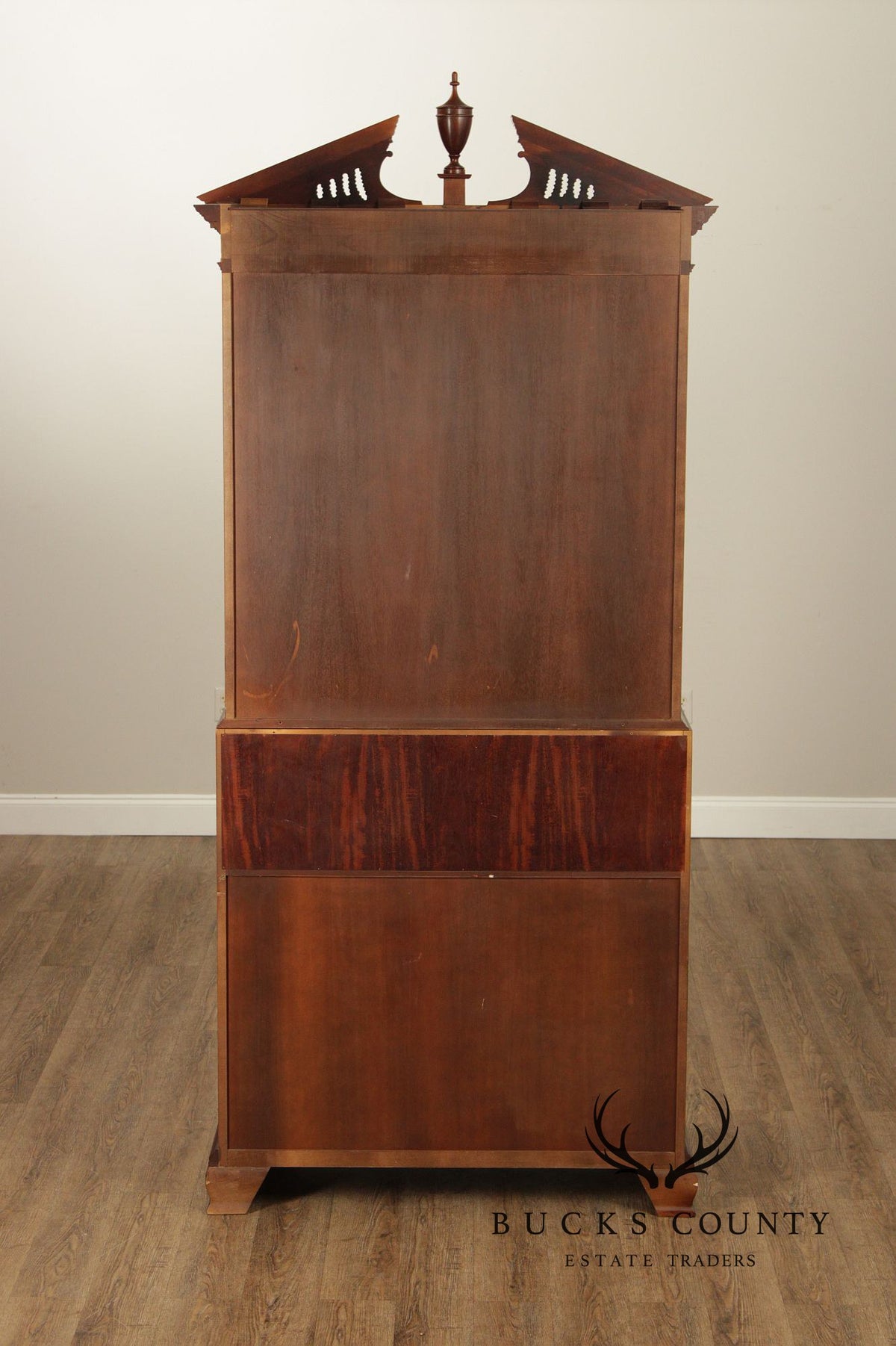 Baker Historic Charleston Collection Chippendale Style Mahogany Secretary Desk