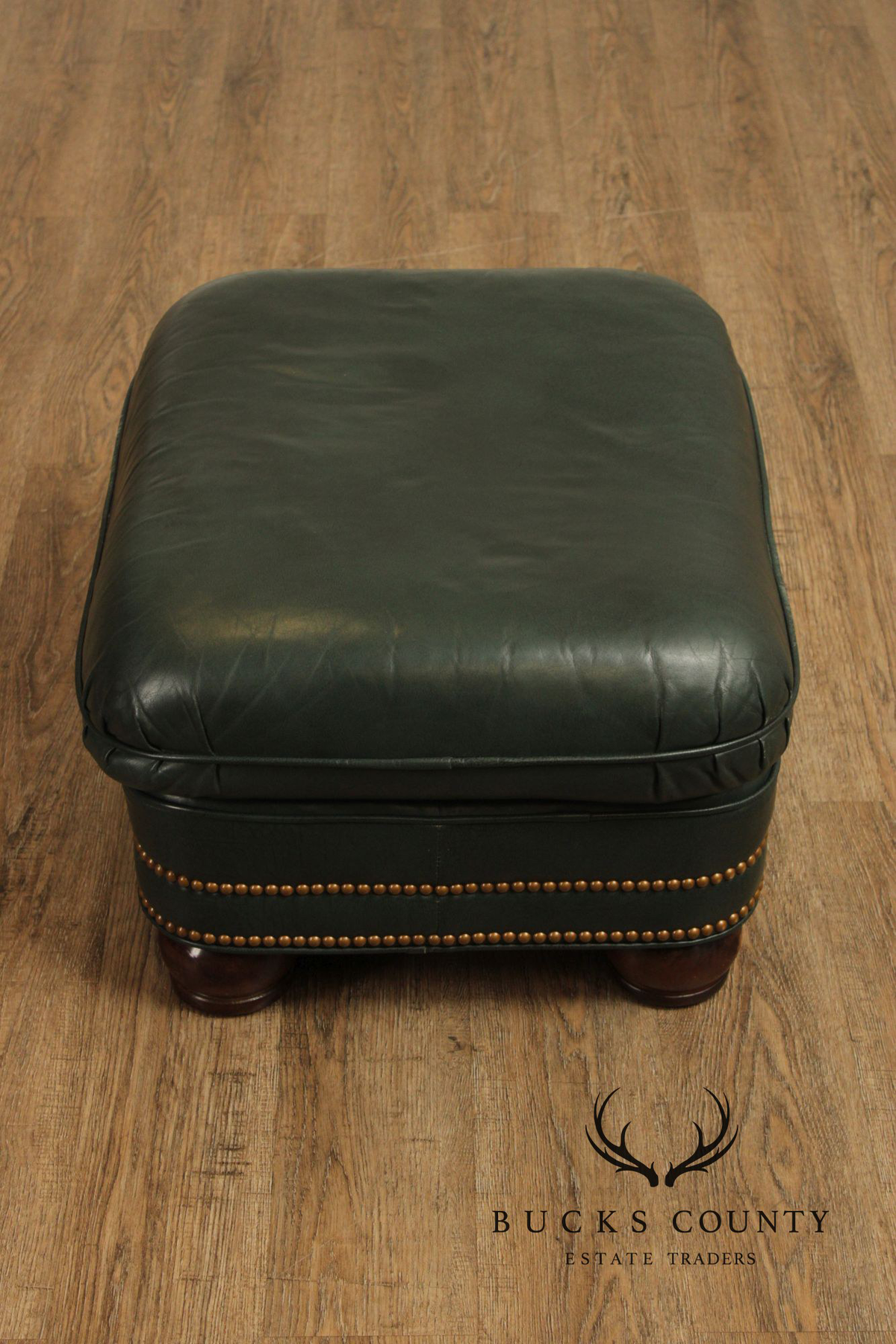 Hancock and Moore Leather Recliner Lounge Chair and Ottoman