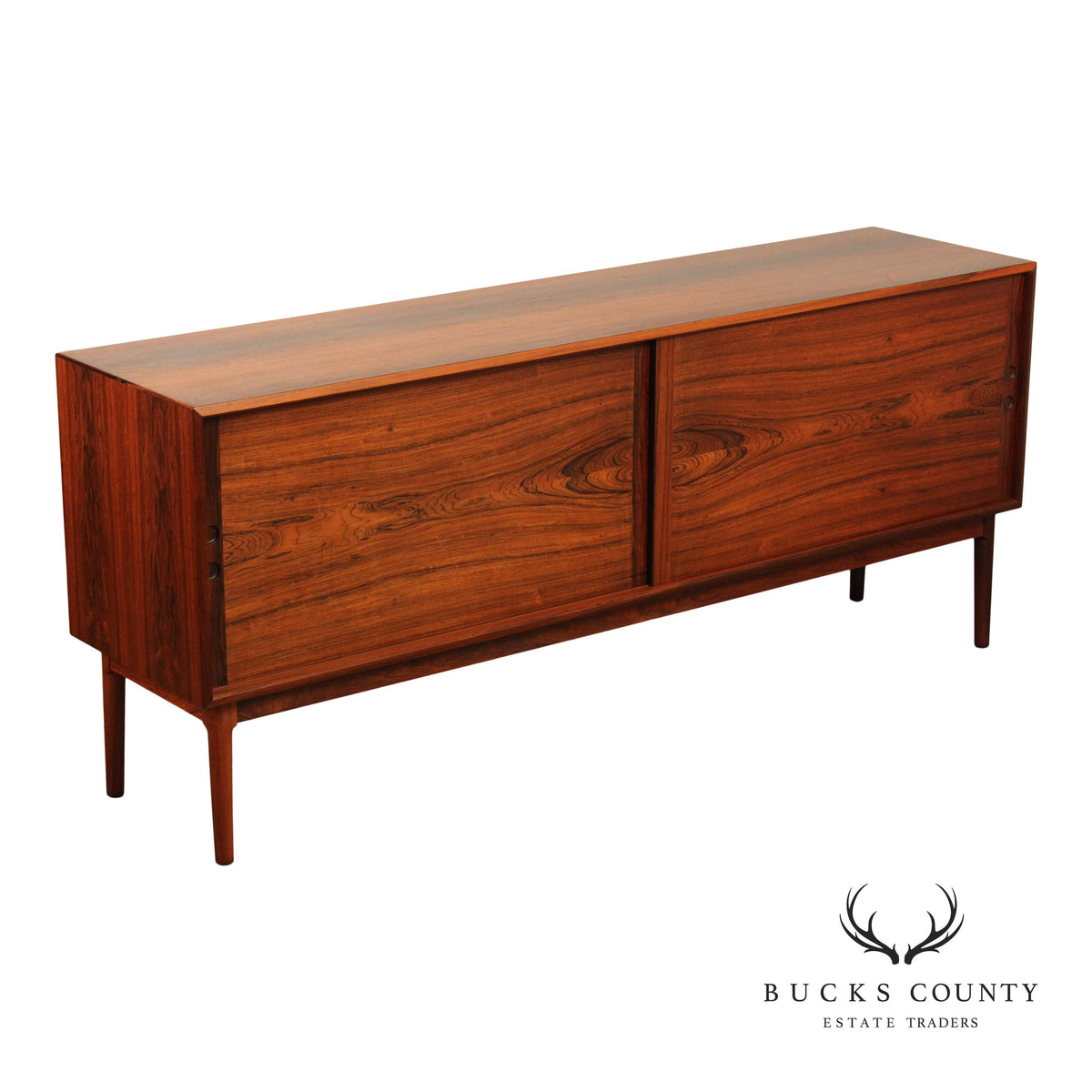 Danish Modern Mid Century Rosewood Sideboard Credenza