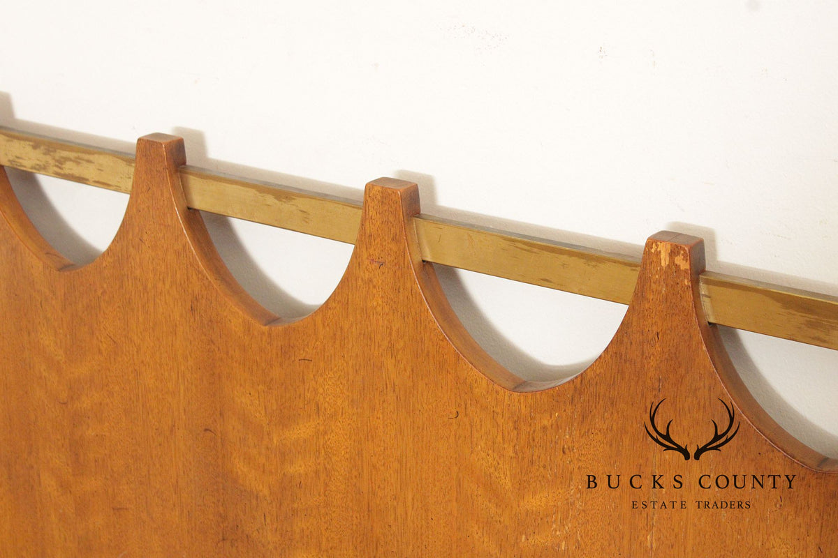 John Stuart Mid Century Modern Walnut Queen Headboard