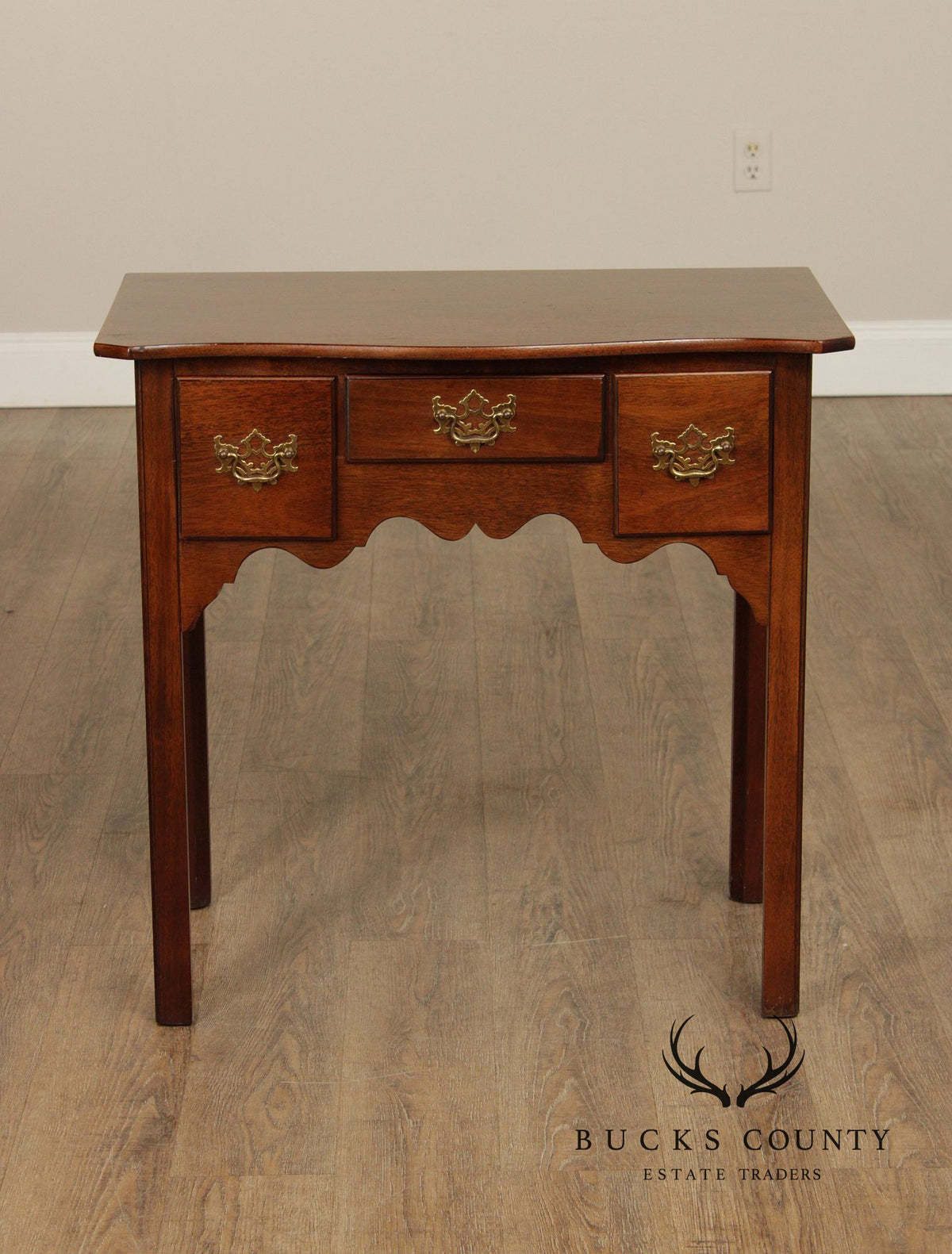 Chippendale Style Mahogany Lowboy Side Table Console
