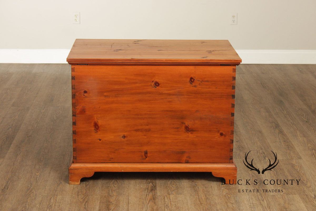 Georgian Style Dovetailed Pine Blanket Chest