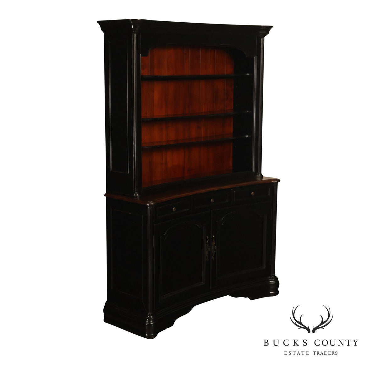 Hooker Furniture 'Indigo Creek' Ebonized Buffet Bookcase