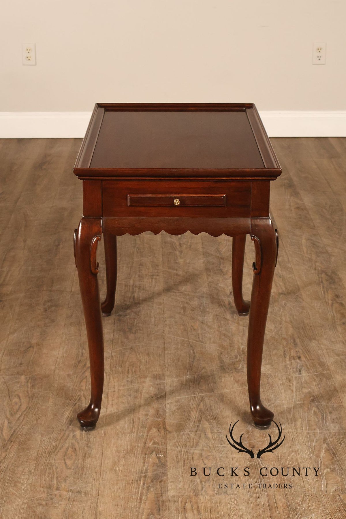 Ethan Allen Georgian Style Cherry Tea Table
