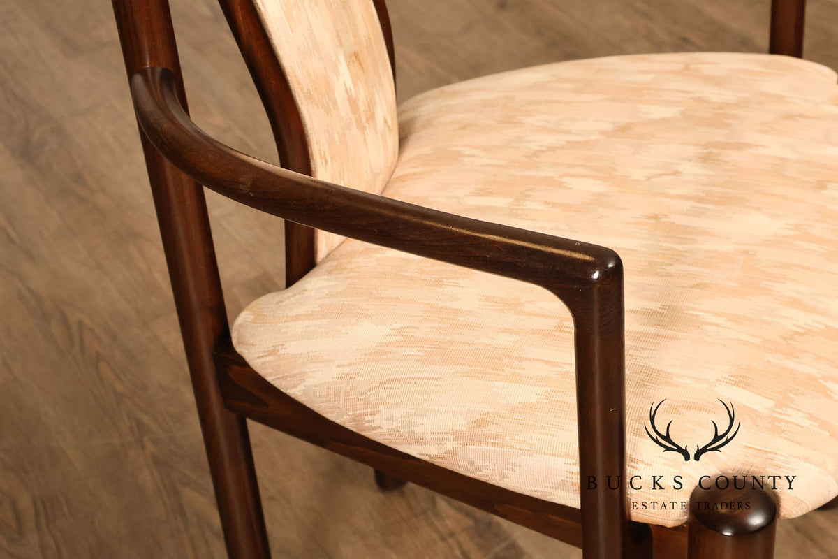 Boltinge Stolefabrik A/S Danish Modern Set Of Six Upholstered Dining Chairs