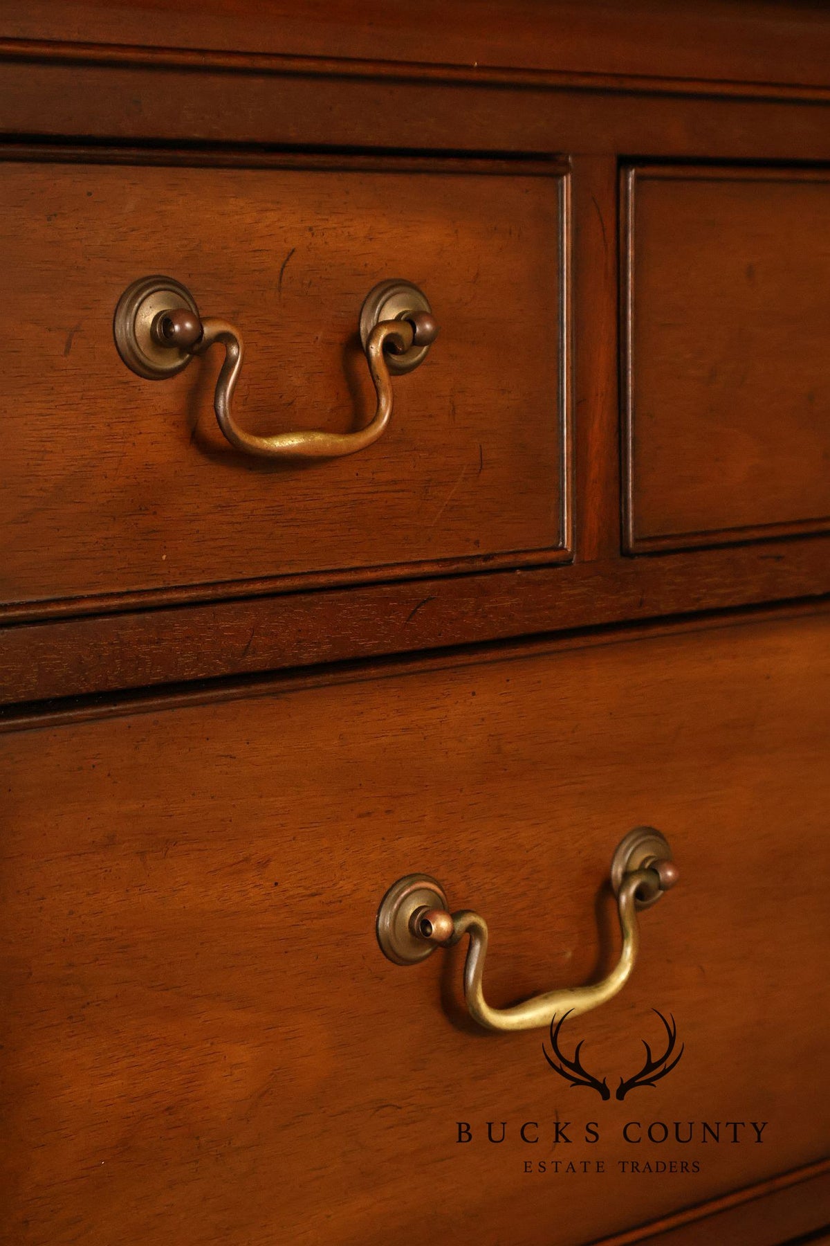 Kittinger Mahogany 10 Drawer Chippendale Style Chest-on-Chest Tall Dresser