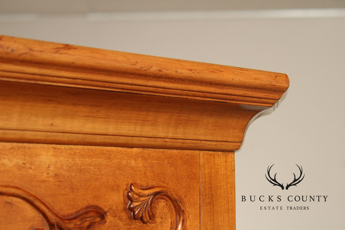Ethan Allen Legacy Bonnetiere French Provincial Style Maple Armoire