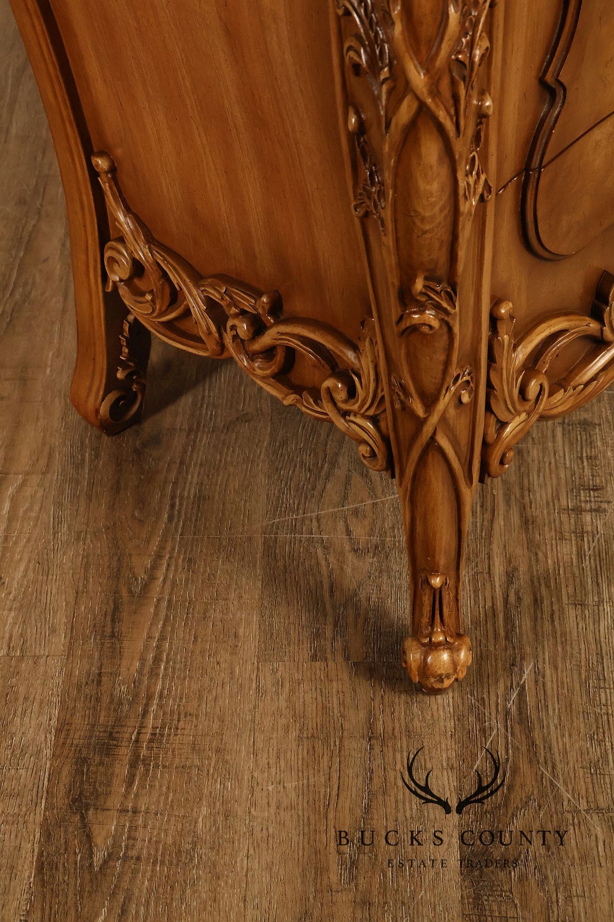 Italian Rococo Style Walnut Triple Chest