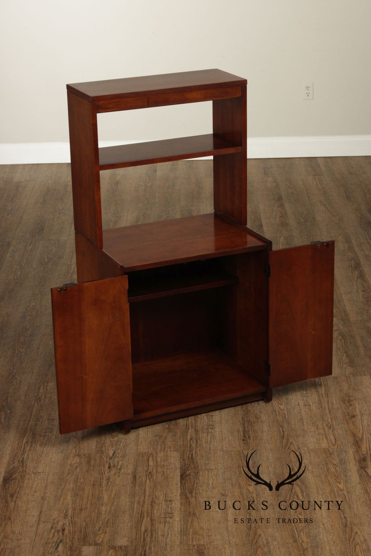 Mid Century Modern Pair of Stacking Bookcases