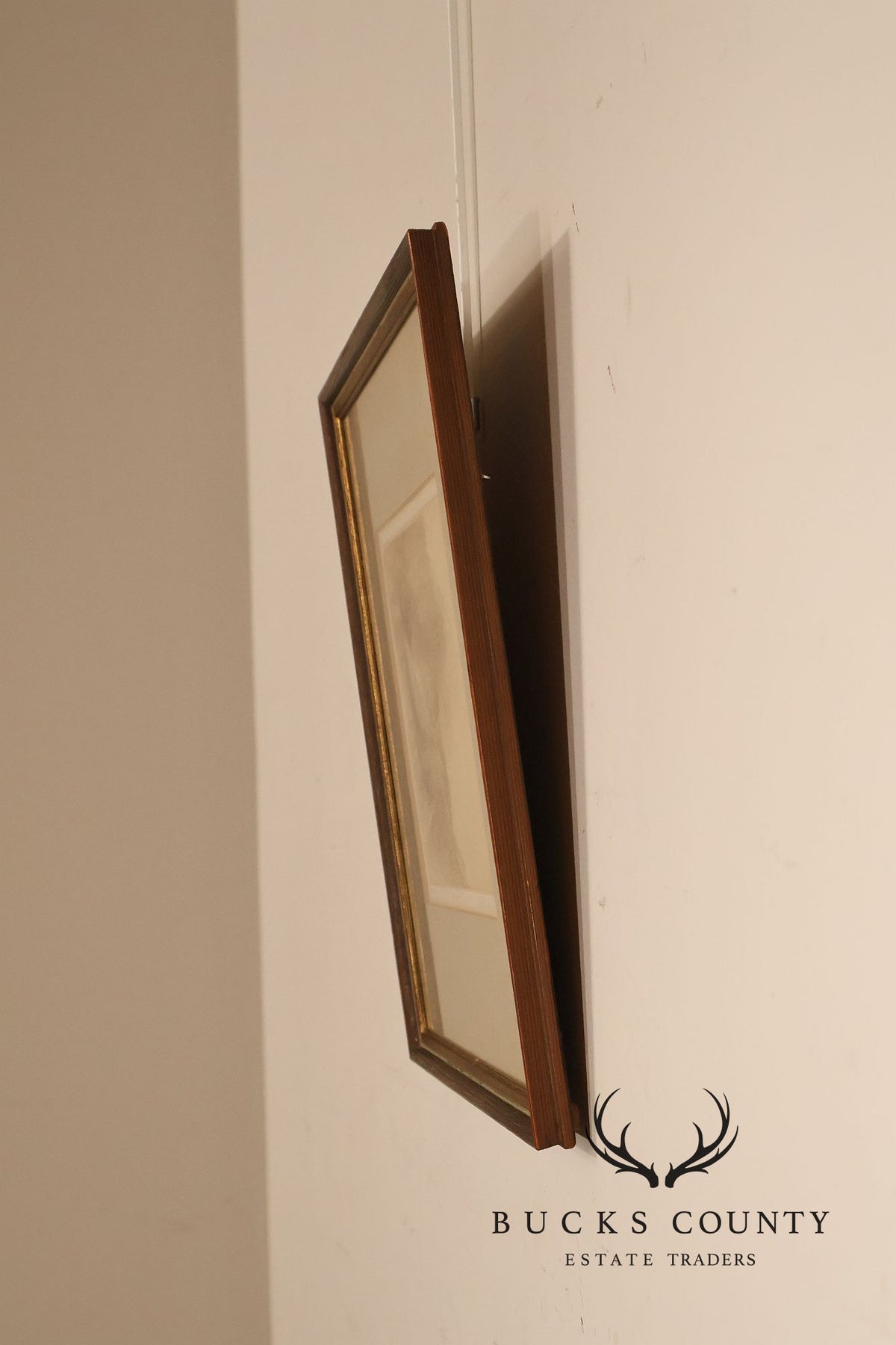 Harold Altman Framed Etching, 'Bench'