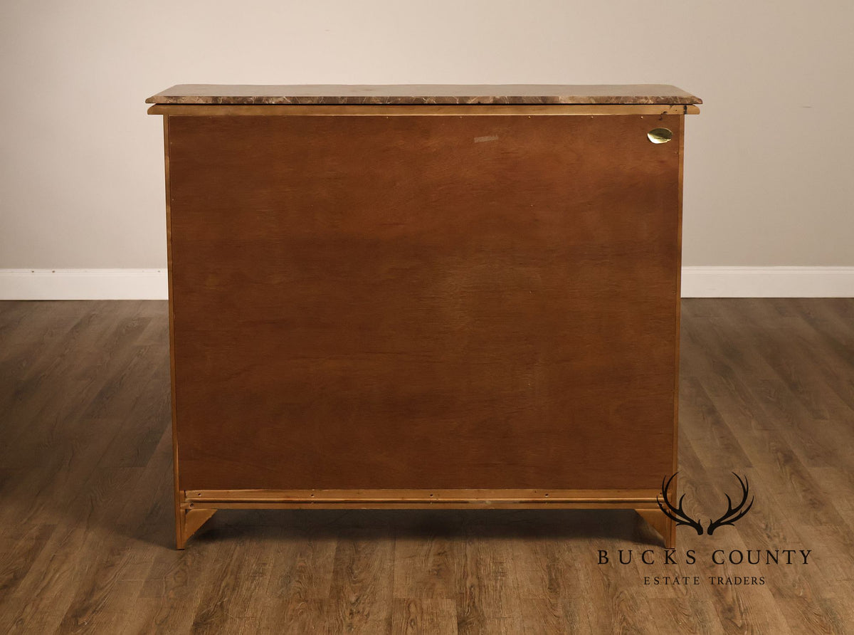 Century Furniture French Provincial Style Marble Top Chest