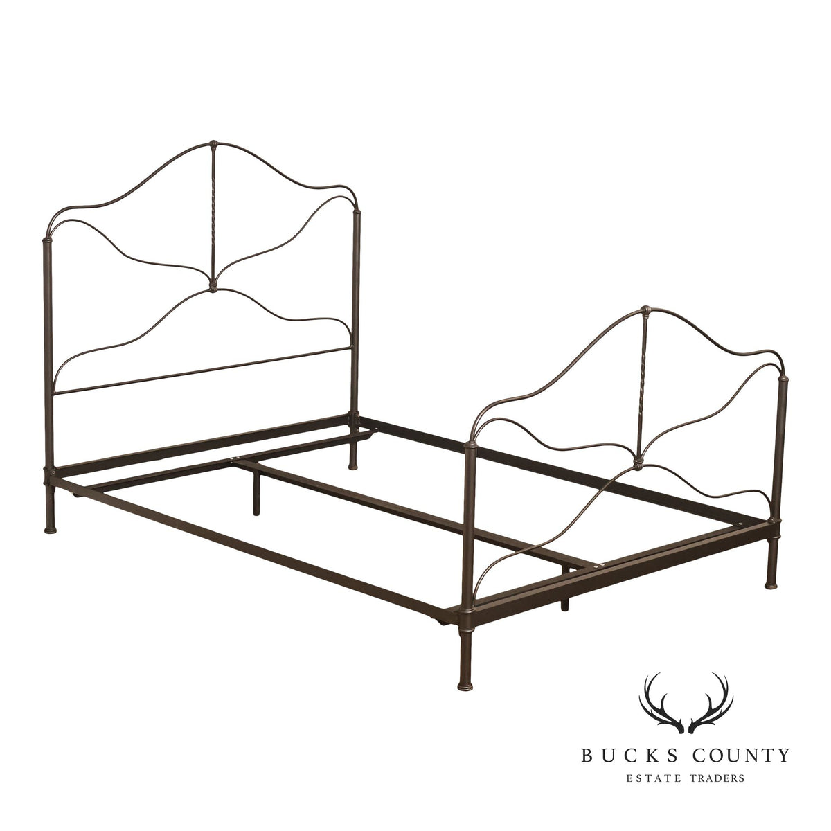 Charles P. Rogers Benicia Foundry & Iron Works Provence Wrought Iron Queen Bedframe